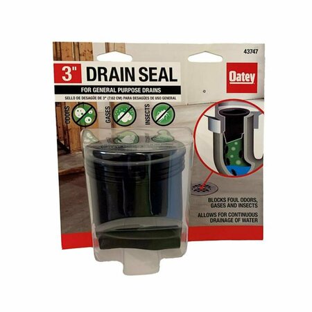 TINKERTOOLS 2 in. Dia. Plastic General Purpose Floor Drain, Black TI3310242